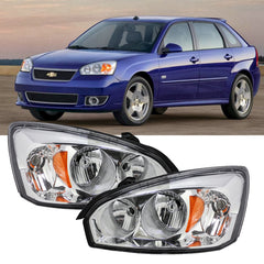 SUPAPRO Pair Halogen Headlights w/o Bulbs for 2004-2007 Chevy Malibu