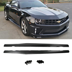 SUPAPRO Side Skirts Extension Body Kit Add-on for 10-15 Chevy Camaro ZL1 SS LT