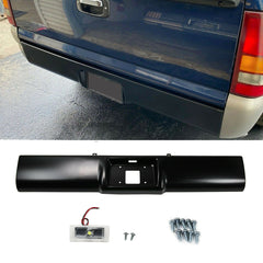 SUPAPRO Rear Bumper Roll Pan w/LED License Light for 1992-1999 Suburban Yukon
