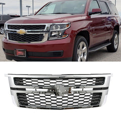 SUPAPRO Chrome Trim Front Grille Bumper Grill for 15-20 Chevrolet Tahoe Suburban LS LT