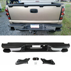 SUPAPRO Chrome Rear Step Bumper w/Pedal for 99-06 Silverado GMC Sierra 1500