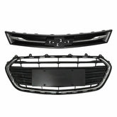 SUPAPRO Front Upper Lower Grille Grill Black & Chrome for 17-20 Chevrolet Trax