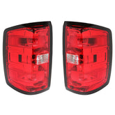 SUPAPRO Red Tail Lights Brake Lamps for 2014-2018 Chevy Silverado 1500 2500 3500 HD
