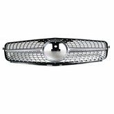 SUPAPRO Silver Diamond Style Front Grille Grill for 08-13 Mercedes-Benz W204 C180-C350