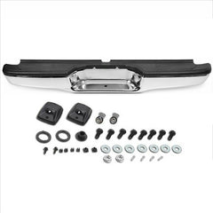 SUPAPRO Chrome Steel Rear Step Bumper Assembly for 1995-2004 Toyota Tacoma