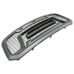 SUPAPRO Matte Gray Front Grille Rebel Style w/LED Lights for Dodge Ram 1500 2013-2018