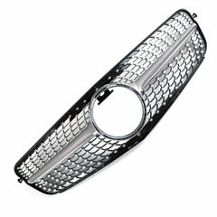 SUPAPRO Silver Diamond Style Front Grille Grill for 08-13 Mercedes-Benz W204 C180-C350