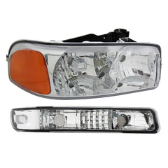 SUPAPRO Headlights Bumper Lamps Fits 199-2006 GMC Sierra 1500 Yukon XL