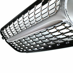 SUPAPRO Silver Diamond Style Front Grille Grill for 08-13 Mercedes-Benz W204 C180-C350