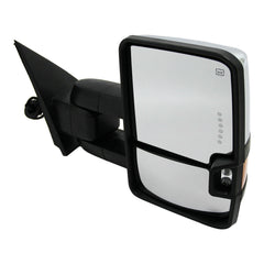 SUPAPRO Chrome Tow Mirrors Power Heat Turn Signal for 14-18 Silverado 1500 2500
