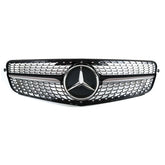 SUPAPRO Diamond Front Grille Grill w/Star for Benz W204 C250 C300 08-13