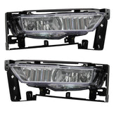SUPAPRO Halogen Fog Lights w/Bulbs Wiring for 13-15 Honda Accord Sedan