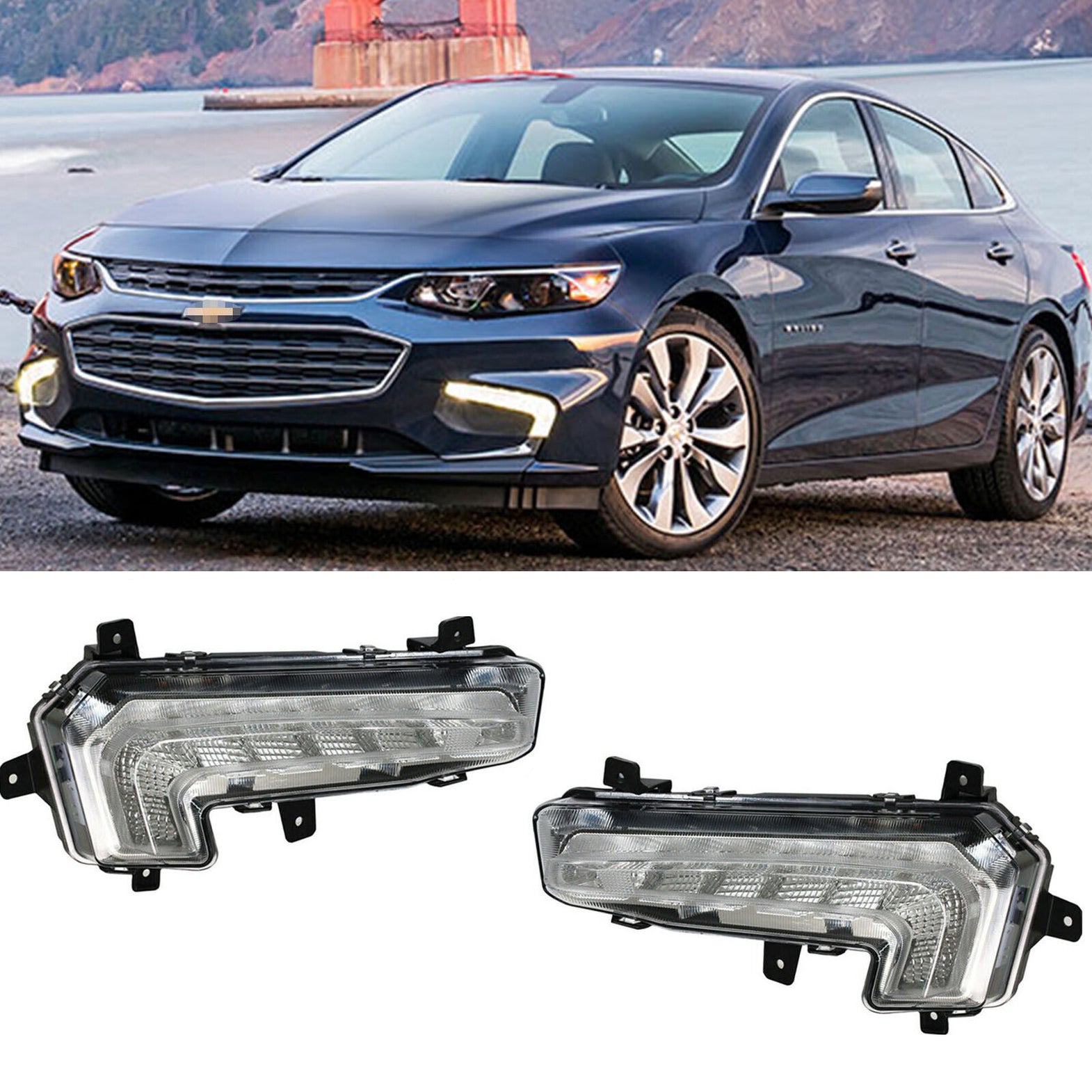 LED DRL Daytime Running Light Fog Lamp Accessories For 2016-2023 Tacoma
