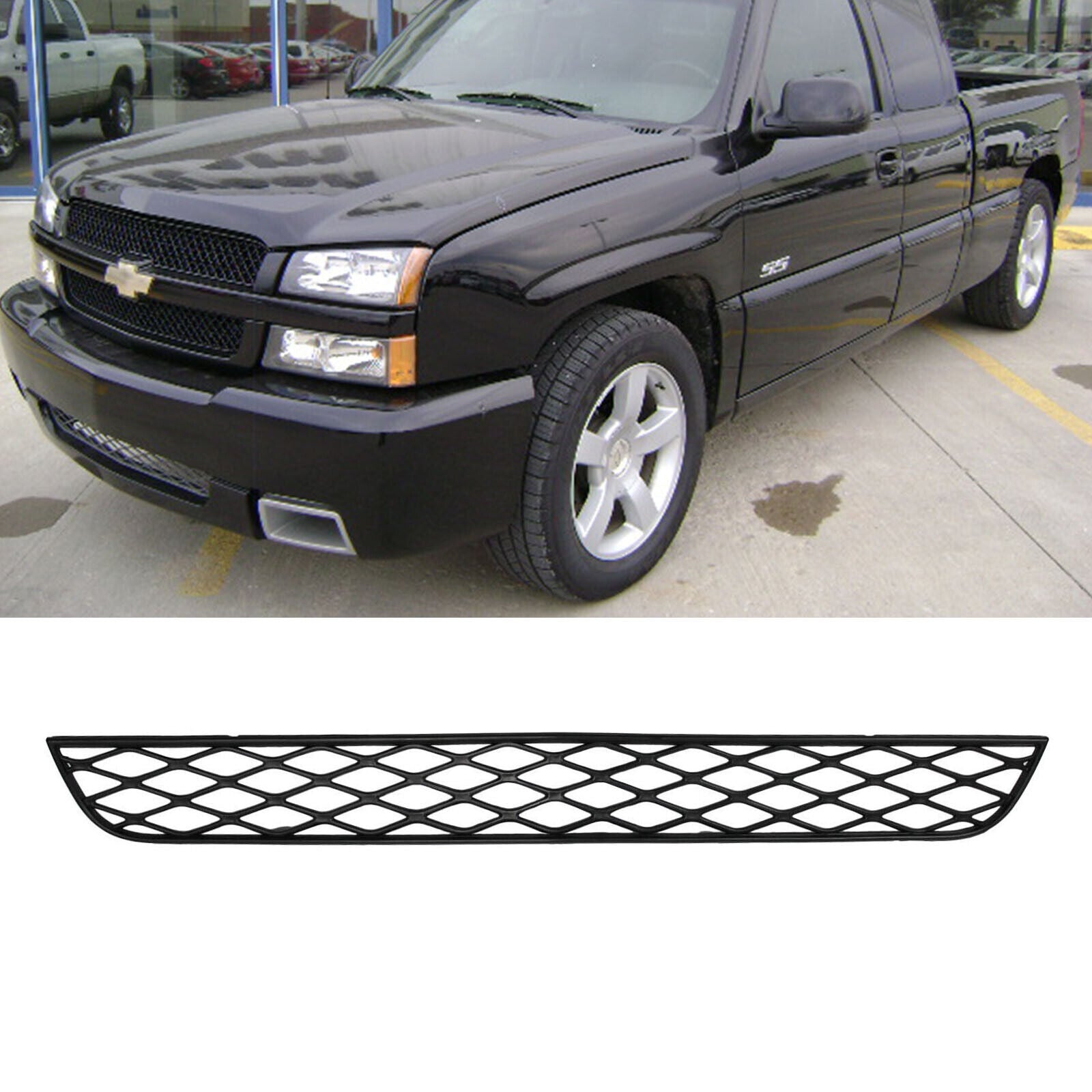 thumbnail image 2 of TRUCKMUSE Black Billet Grille For 03-05 Chevy Silverado 1500 SS – Upper & Lower Set – Bolt-Over Installation 2 of 6