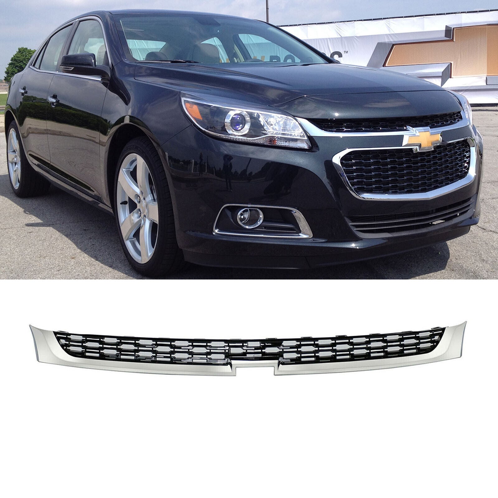2015 Chevy Malibu Front Bumper SUPAPRO Front Bumper Upper Grille for 2014-2015 Chevrolet Malibu