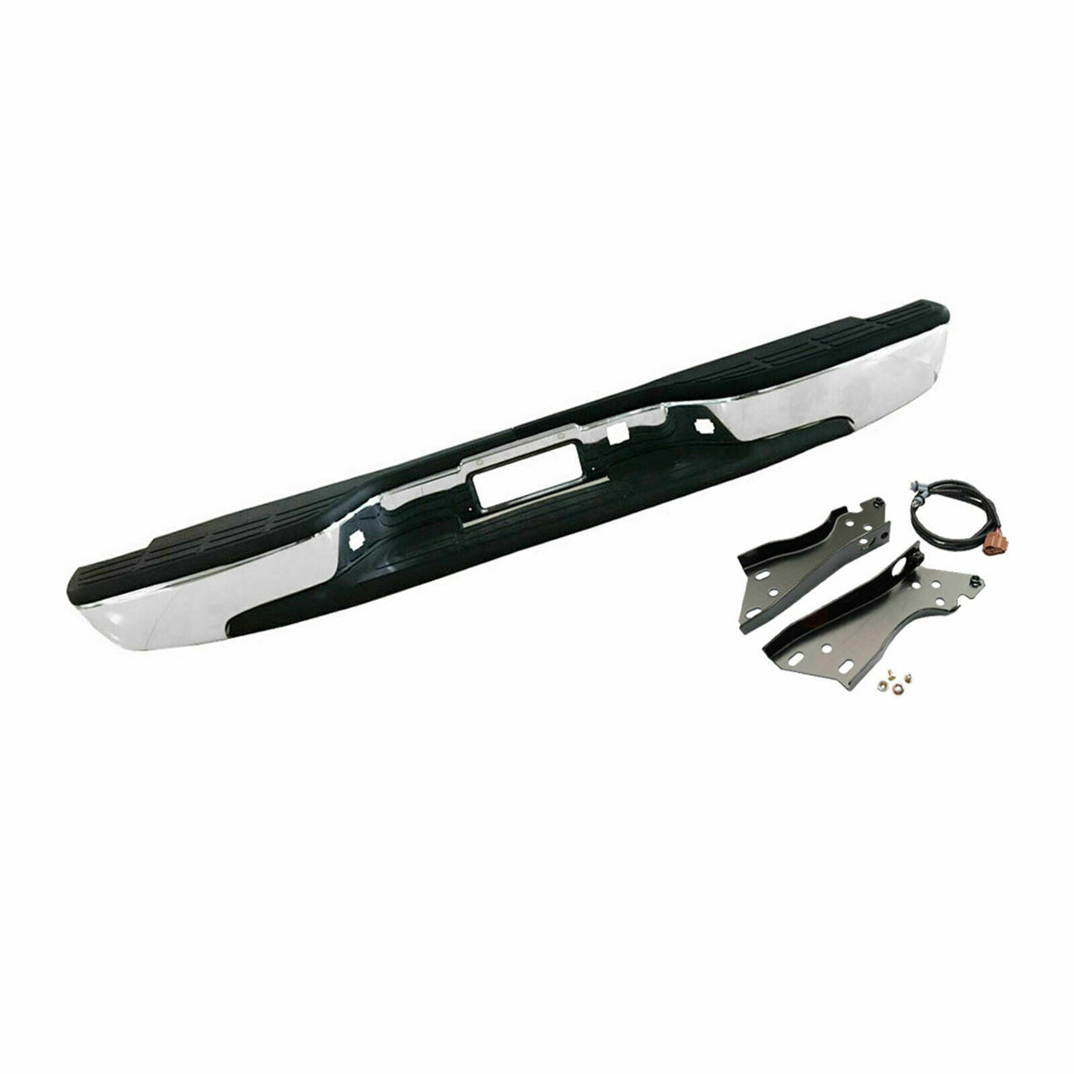 SUPAPRO Chrome Rear Step Bumper for 99-06 Chevrolet Silverado GMC Sierra 1500