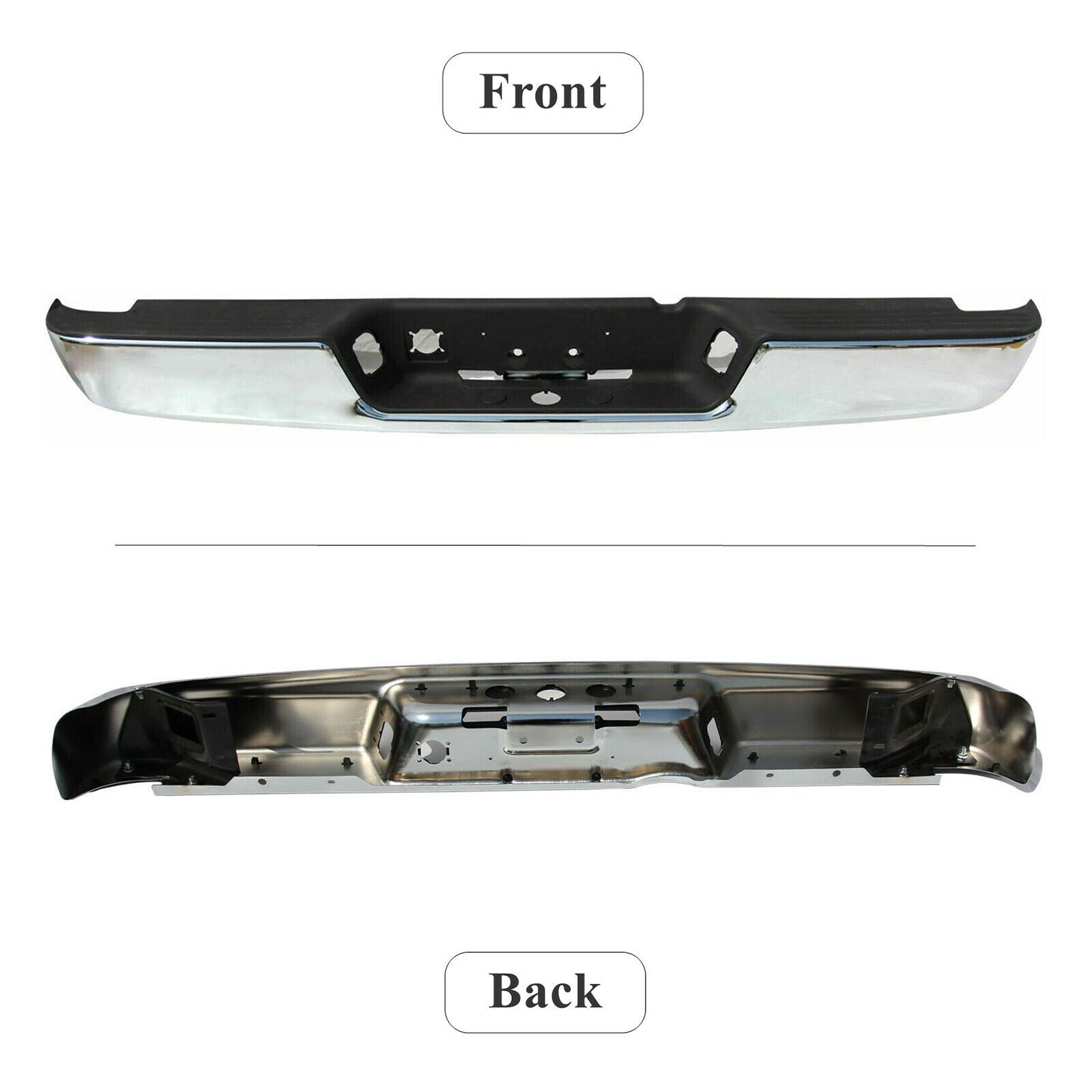 thumbnail interactive-video image 1 of Textured Rear Step Bumper Assembly For 2004-2008 Dodge Ram 1500 2500 3500 1 of 5